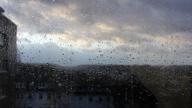 Regen an Scheibe Regen an Scheibe