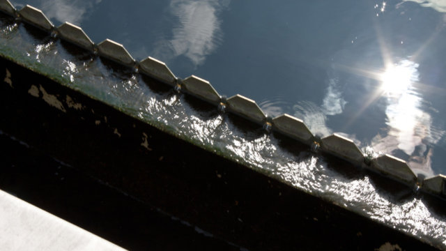 Detailaufnahme Becken Klärwerk Buchenhofen Detailaufnahme Becken Klärwerk Buchenhofen