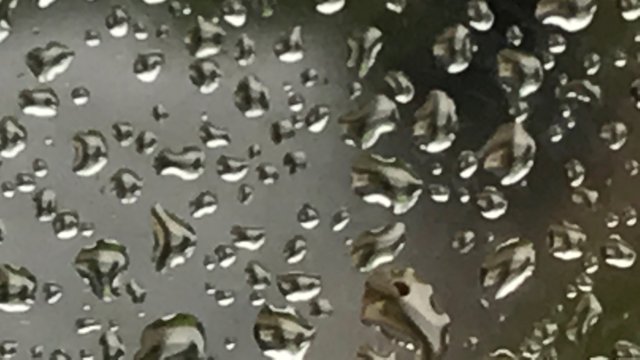 Regen auf Fensterscheibe Regen auf Fensterscheibe
