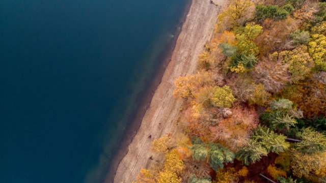 Luftbild Bever-Talsperre Herbst Luftbild Bever-Talsperre Herbst