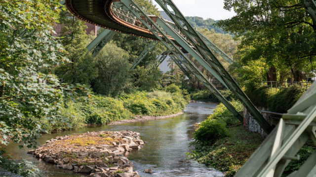 Wupper im Stadtgebiet Wuppertal