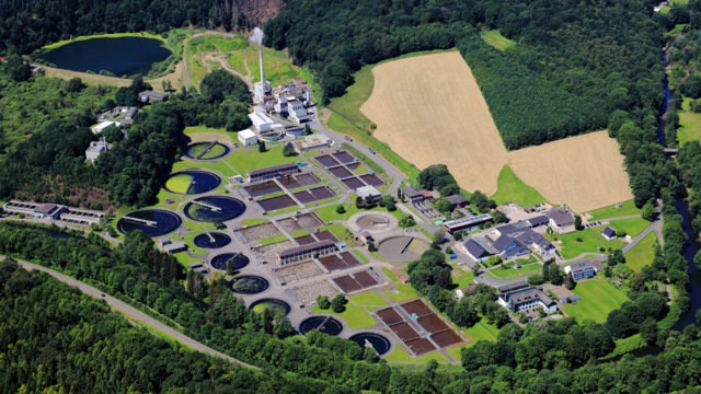 Kläranlage Buchenhofen (Luftbild: Peter Sondermann, 2022)